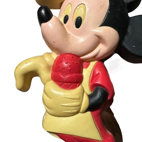 Vintage Mickey Mouse Chef Hard Plastic Wall Hanger Plaque Ice Cream 11" Mexico - Picture 3 of 7
